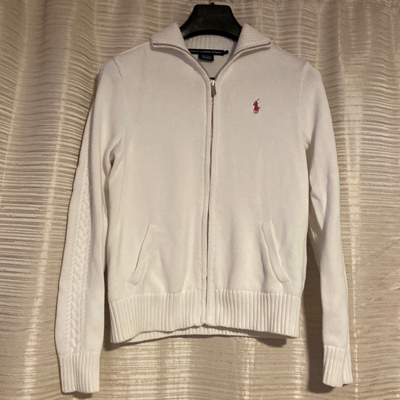 Ralph Lauren Jackets & Blazers - Beautiful! ❤️Ralph Lauren Sport Women’s Knit Zip-up jacket sweater. Like new
